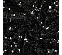 Terciopelo liso, Tela Terciopelo Elástico Lentejuelas Multicolor 0,5-5 metros(New5,0.5Metre)