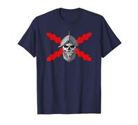 Tercios españoles. Soldado Calavera Camiseta, Hombre, Azul Marino, 6XL