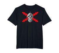 Tercios españoles. Soldado Calavera Camiseta, Hombre Tallas Grandes, Negro, 6X Alto