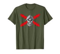 Tercios españoles. Soldado Calavera Camiseta, Hombre, Verde Oliva, L