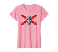 Tercios españoles. Soldado Calavera Camiseta, Mujer, Rosado, L