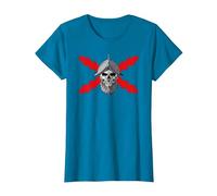 Tercios españoles. Soldado Calavera Camiseta, Mujer, Zafiro, M