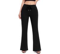 Terecey Pantalón Yoga Mujer Leggings Acampanados Bootcut con Bolsillos | Tejido Fluido, Tacto Suave, Silueta Femenina, Ajuste Cómodo, Bolsillos Laterales, Estilo Diario