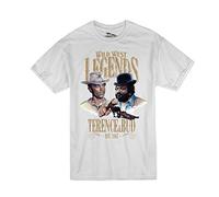 Terence Hill Bud Spencer - Camiseta para hombre, diseño con texto "Wild West Legends", color blanco, Blanco, XL