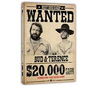 Terence Hill Bud Spencer Wanted $20.000 - Lienzo (40 x 60 cm), diseño de la mano derecha e izquierda del diablo