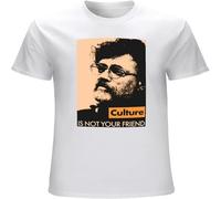 Terence McKenna Quote Culture is Not Your Friend Mens T-Shirt Printed Graphic Unisex tee Short Sleeve Tops White L