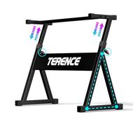TERENCE Soporte para Pianos digitales teclado Forma Z triangular Altura ajustable de nivel 7 con 57 - 80 cm Montaje simple Adecuado para piano de 61/88 teclas Sala de conciertos al aire libre