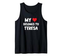 Teresa - Mi Corazón Pertenece A Teresa - Amor Camiseta sin Mangas