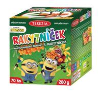 TEREZIA Gominolas de frutas multivitamínicas para niños Minions, vitamina C, gominolas de espino cerval de mar, apoya el sistema inmunológico, piel y función cardíaca, sin gluten, sin conservantes, 70