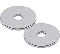 TERF® 20 piezas de acero chapado en zinc M6 / 6 mm x 40 mm reparaciones planas Penny Arandelas guardabarros arandela 6 mm agujero y 40 mm hacia fuera lado de gran diámetro