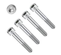 TERF® Tornillos de cabeza hexagonal M10 x 80 mm, grado 12.9 de alta resistencia, tornillo de máquina M10 (10 mm) x 80 mm, tornillos hexagonales de llave Allen, paquete de 4