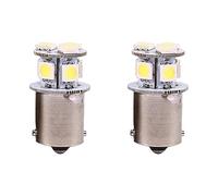 Terisass Bombillas de freno 2pcs BA15S R5W 1156 5050 8SMD LED Car