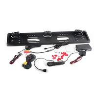 Terisass Cámara de Marcha atrás para Aparcamiento con Vista Trasera, Montaje en Placa de matrícula, Gran Angular de 170 °, visión Nocturna LED, para Maletero de Coche, Furgoneta, autobús