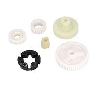 Terisass Engranaje del motor de elevación de la ventana, Vidrios de la ventana del automóvil Kit de reemplazo del engranaje del motor Parte delantera izquierda lado del conductor 6 piezas