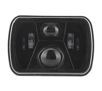 Terisass H4 Faros delanteros LED de 7 pulgadas Faros delanteros rectangulares de haz alto y bajo Faros delanteros cuadrados Faros delanteros de alto brillo 12-24 V Ajuste para YJ