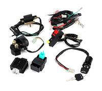 Terisass Kit Completo de Motor de Arranque de mazo de cableado para Piezas modificadas de Bicicleta de Suciedad Pit Pro Pit Pro