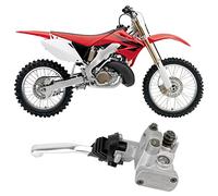 Terisass Motocicleta Palanca de freno Bomba Moto Delantero derecho Aluminio Freno Principal Cilindro maestro Palanca percha para CR125R CR250R CR500R CRF250R CRF450R CRF250X CRF450X 1996-2013