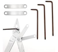 Terixe Juego de llaves para multiherramientas Leatherman, incluye 2 llaves de tuerca moleteadas de acero inoxidable 304, 2 llaves T10 de acero S2, 1 llave T8 de acero S2, complemento ideal para el kit