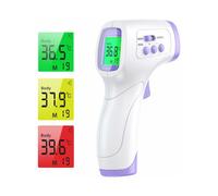 Term?metro de frente para adultos, term?metro infrarrojo con alerta de fiebre, term?metro de frente sin contacto 2 en 1 con funci?n de memoria, pantal