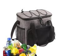 térmica de congelación Profunda | Lonchera aislada | Contenedor Grande de Tela Oxford, diseño de división de Aislamiento de congelación Profunda para picnics, Carretera