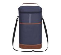 térmica para botellas de vino, de almacenamiento aislada para 2 botellas, portátil para vino, para , playa, viajes, senderismo, camping, picnic, mujeres, hombres, Blue, Refer