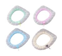 Térmica Para Inodoro - 4 Piezas De Artículos De Baño Para Invierno | Almohadilla Para Asiento De Inodoro - Para Dueños Inquilinos Cuarto Invitados Casa Vacaciones Apto Hotel