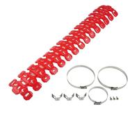 Térmica para tubo Ajuste para EXC 300 SX 125 para Beta para GasGas EC 250 60 cm Protector de cubierta protección térmica tubo silenciador escape Escudos térmicos(Red)