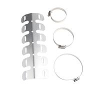 Térmica para tubo Ajuste para EXC XC para CRF CR para YZF YZ para KLX KX Pit Bikes Tubo silenciador protector de escape motocicleta(Silver)