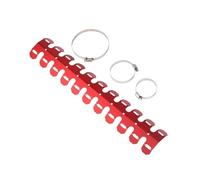 Térmica para tubo Ajuste para Honda CR YZF KXF RMZ EXC accesorios Protector térmico de escape cubierta protectora silenciador protección tubo Escudos térmicos(Red)