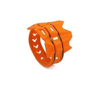 Térmica para tubo Tubo de escape motocicleta, anillo aislante térmico goma antiescaldado, silenciador tubo, protección para prevención quemaduras Escudos térmicos(Orange)