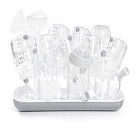 Termichy Estante para secar biberones con Bandeja de Agua extraíble Portabotellas para mostrador para bebés y niños pequeños (Gris)