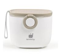 Termichy Porcionador de Leche en Polvo para Bebé, Dispensador de Leche en Polvo, 250g Contenedor Portátil Hermético para Leche en Polvo para Viaje, con Raspador y Cuchara (Caqui,1 Pieza)