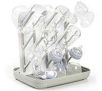 Termichy Soporte para secado de biberones: soporte vertical grande para secador de botellas, soporte para secar botellas y piezas de bomba (caqui)