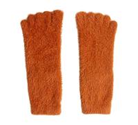 Térmicos De Cinco Dedos - Forrado En Cálido Visón Sintético De Invierno | De Trottador De Cerdo Con Punta Divisa Y Engrosada | Envasados Individualmente Para Hombres Y Mujeres: Cómodos Y Co