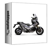 termignoni tube de escape scream titano negro homologado compatible con honda xadv x-adv 750 euro4 2017 2018 2019 2020 2021 2022 mototopgun