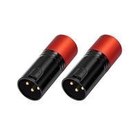 Terminadores de línea XLR de metal, 120 ohmios, conector de iluminación de 3 pines, contactos dorados, paquete de 2 piezas auxiliares de cable