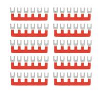 Terminal Barrera Tipo Horquilla 10 Piezas, 2508 400V 25A, PVC y Cobre, Bloque Conector - Alta Conductividad, Diseño Seguro, Para Hogar e Industria (TB-2506)