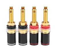 Terminal de altavoz Hi-Fi, conector de amplificador chapado en oro de cobre puro para sistemas de audio.