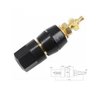 Terminal de batería M5 M6 M8 M10 Soldadura Inversor Abrazadera Fuente de alimentación Conector de empalme Cable Poste de unión Rosca Tornillo(M5 Black,50pcs)