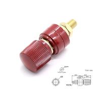 Terminal de batería M5 M6 M8 M10 Soldadura Inversor Abrazadera Fuente de alimentación Conector de empalme Cable Poste de unión Rosca Tornillo(M10 Red,3pcs)