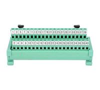 Terminal de Bloque IDC - 40P, Adaptador para PLC, 40 Pines, Montaje en Rail DIN 35mm - Conector Estable y Fácil de Instalar, Ideal para Sistemas de Control y Automatización