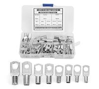 Terminal de cable de cobre chapado en estaño, terminal de engarce en anillo SC para la conexión de cables, terminales de cobre electrolítico de servicio pesado con diseño de boca