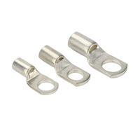 Terminal De Cable Kit De Conector Terminal Cable Engarce Anillo Nariz Alambre SC Cobre Desnudo Estañado SC6-25(SC10-8 (10Pcs))