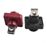 Terminal de conexión de alta corriente de 120 A de cobre completo para e inversor, abrazadera de conexión de cable segura para sistemas de 12 V/24 V en el campamento - 2 unidades