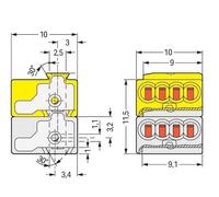 Terminal De Conexión Del Sistema Wago Micro Bus - 243-212 [50 Piezas]