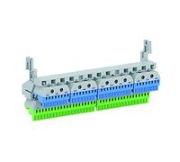 Terminal de conexión rápida N/PE para cuadros de distribución, modelo ZK225T, color gris, 6 x 24,5 x 6,8 centímetros (referencia: 2CPX052458R9999)