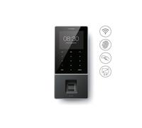 Terminal de controlador de presencia con tarjeta rfid y control de hu