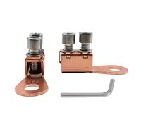 Terminal de correo de cobre, conector de extremo de cable, juego de bloques de conexión, batería de 2,24 x 1,22 x 0,55 pulgadas, solución para conexiones de baterías de seguridad y optimización en