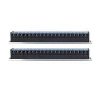 Terminal de doble fila - Conector eléctrico de cobre, voltaje de corriente nominal 30A 660V, aislamiento de polvo transparente, cableado fácil para la distribución y (tipo 3)