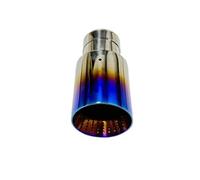 Terminal de Escape 1 Uds. Silenciador De Tubo Escape, Garganta Cola, Nido Avispas Azul Asado, Boca Trompeta Gran Diámetro Punta Cola(54mm-89mm)